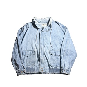 vintage 1980’s BANANA REPUBLIC denim bomber jacket