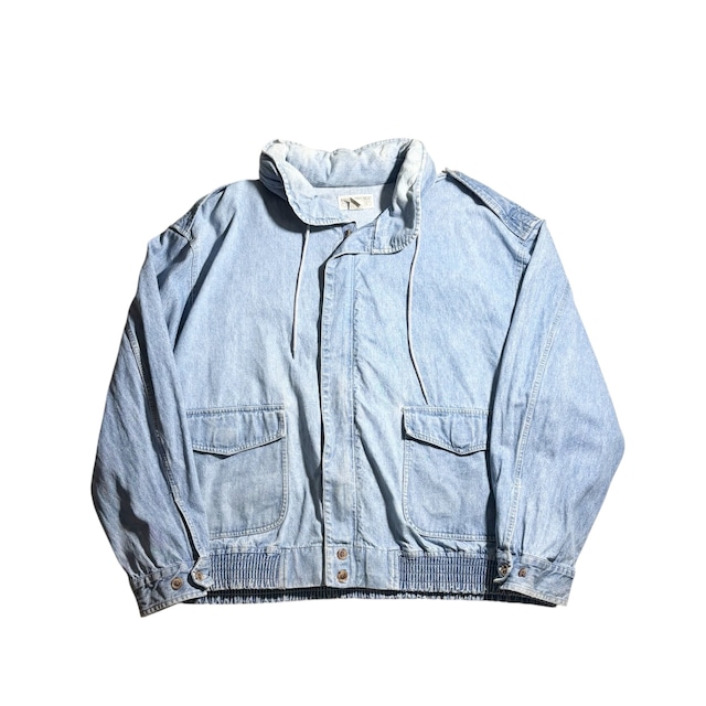 vintage 1980’s BANANA REPUBLIC denim bomber jacket