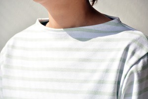 セントジェームス SAINT JAMES ボーダーシャツ(OUESSANT)NEIGE/WATERMELON【レターパックプラス可】