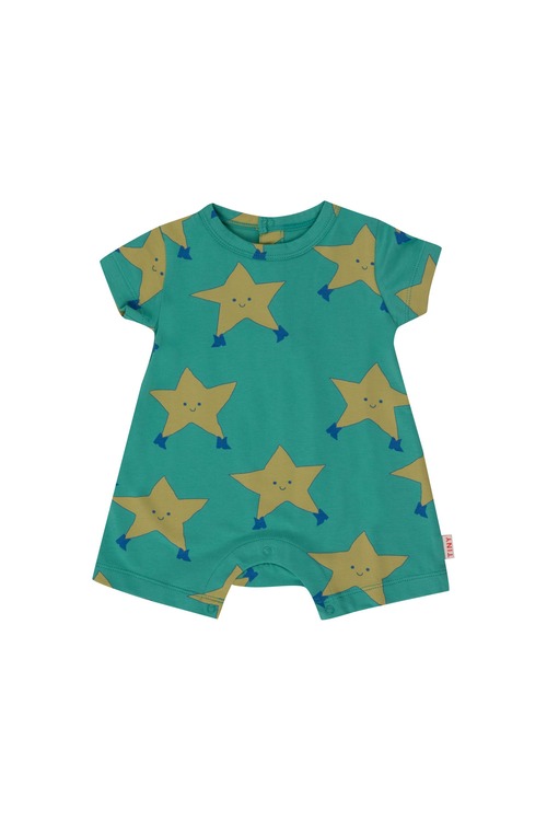 TINY COTTONS - DANCING STARS ONE-PIECE / emerald
