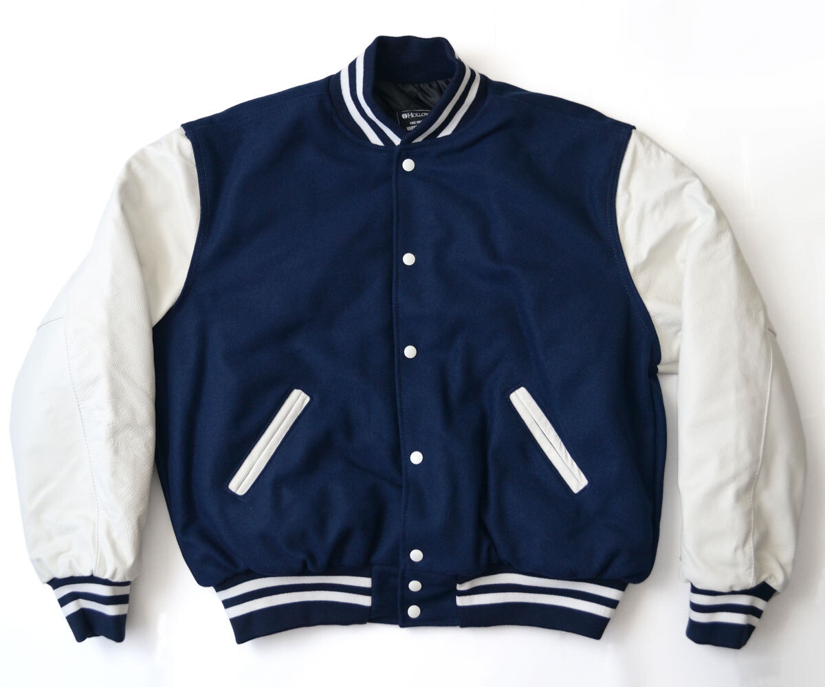 HOLLOWAY レザー/メルトン スタジャン 34色展開 ［VARSITY 