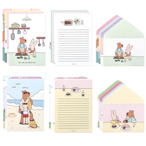 【数量限り】モノライク ハッピーアンドラッキー Ver.2 便箋+封筒 8種 セット - Happy and Lucky Ver.2 Letter Paper Set 類32枚 便箋+ 16枚封筒