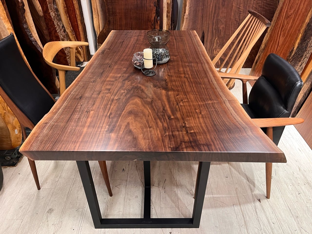 YJ12) 1脚 カフェテーブル 木製天板 65×50ｃｍ 店舗 サイドテーブル YJ12) 1脚 カフェテーブル 木製天板 65×50cm 店舗 サイドテーブル