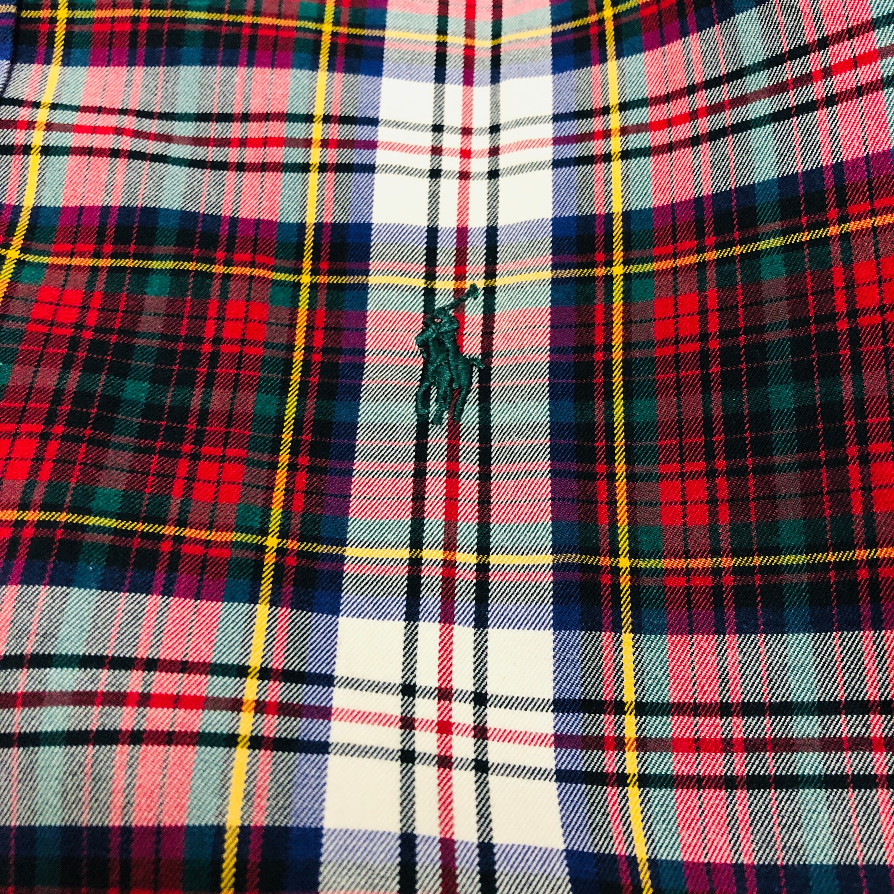 90～00 POLO RALPH LAUREN/Check BD L/S Shirt/BLAKE/M/香港製