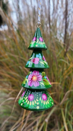 クリスマスデコレーション　クリスマスツリー3点セット（ティモシェンコ作）