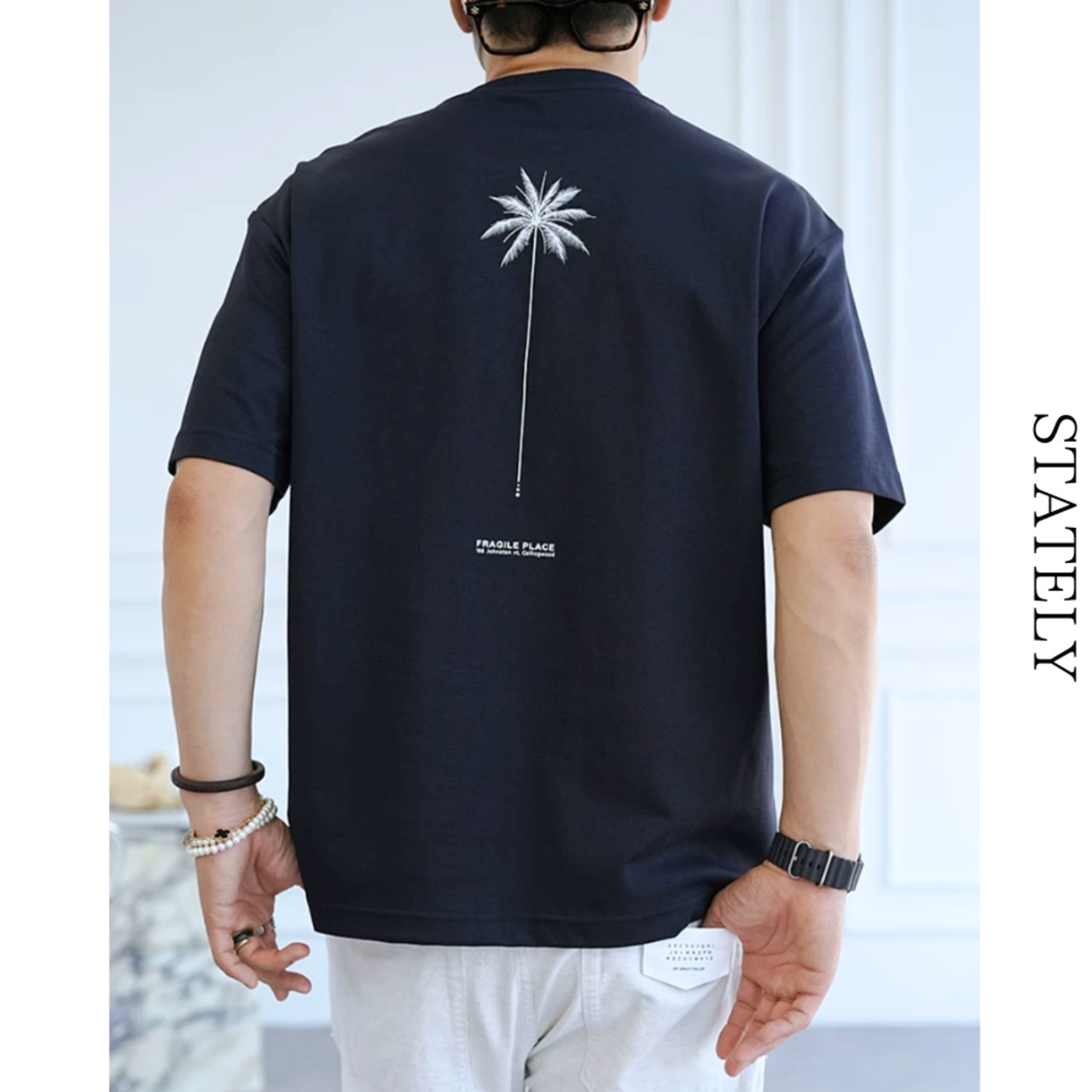 Palm Shadow  ヤシグラフィックTee/4color_T126・画像4
