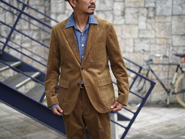 KENNETH FIELD(ケネスフィールド) / 50s UNCON Ⅱ 8W CORDUROY -DARK TAN-no.44