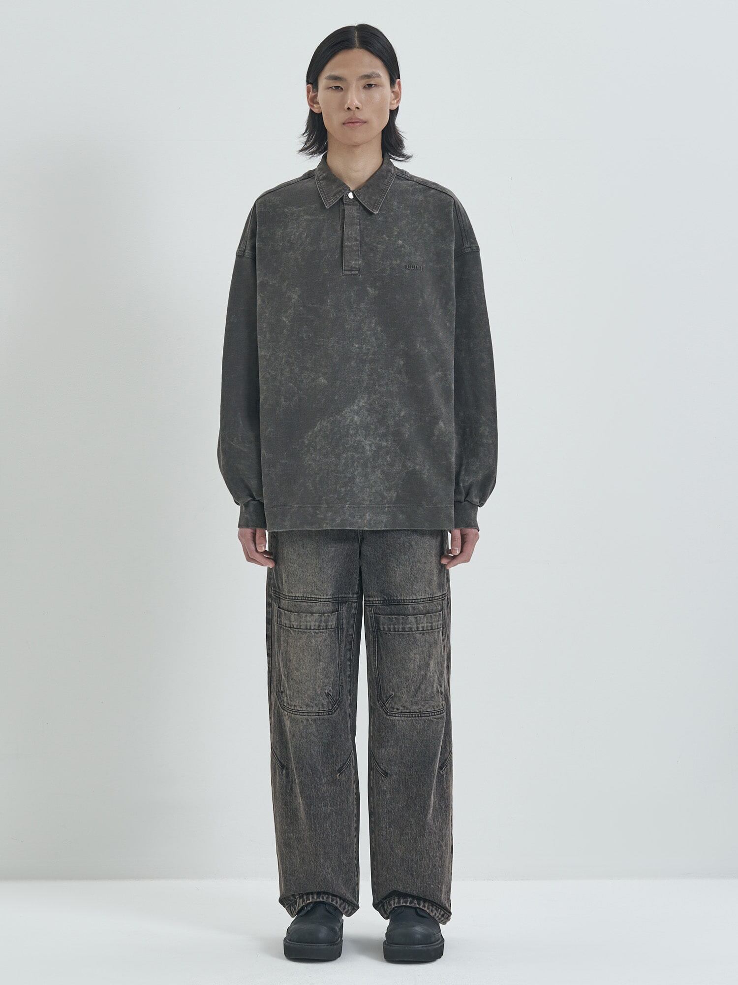 PERSONSOUL Brown Camo Overalls with Zip-Off Legs パーソンソウル