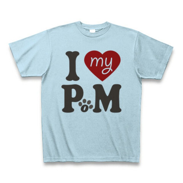 I love my PoM (pomeranian) -light blue-