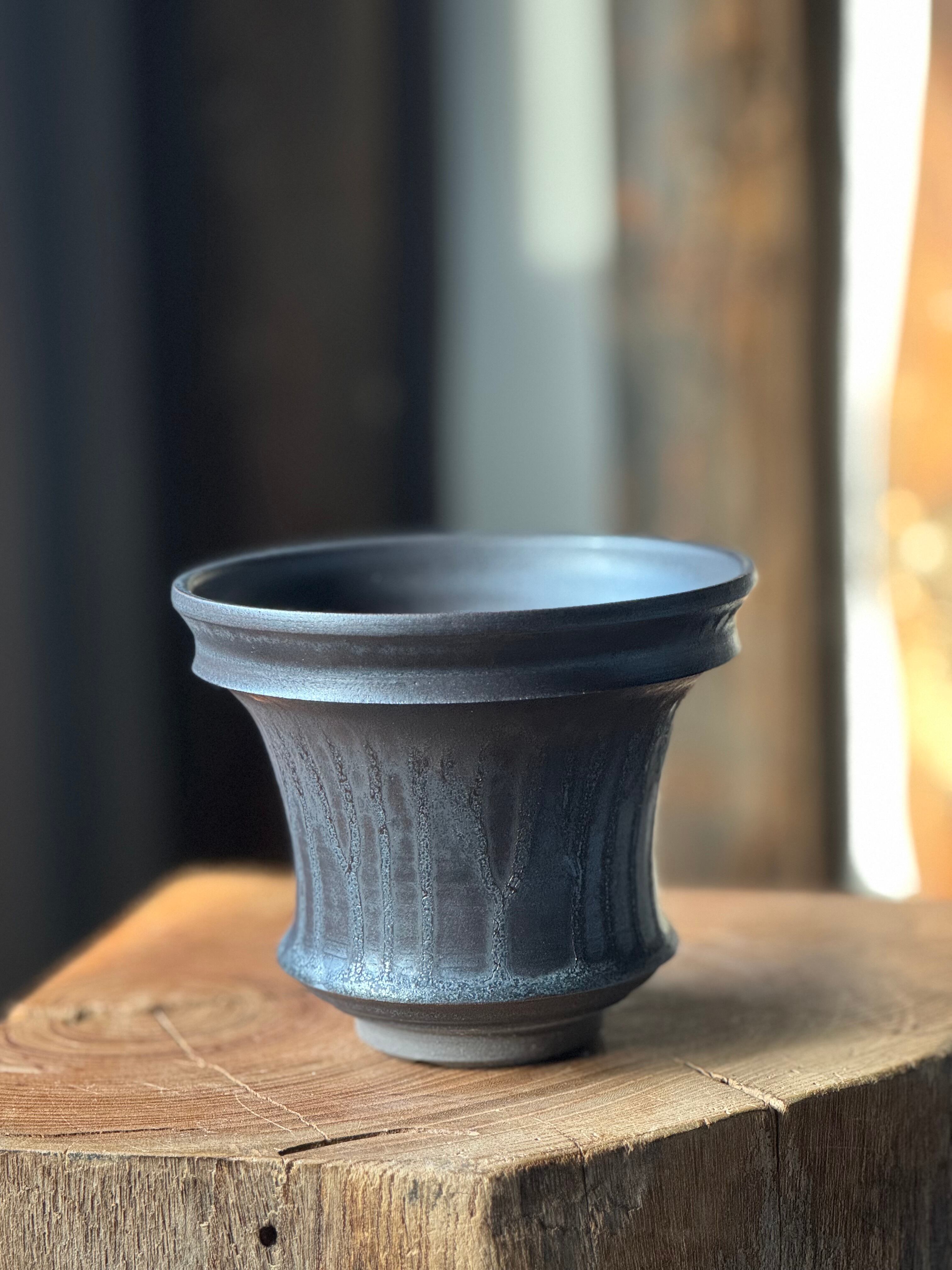 新着】deracinefactory 閑野淳氏 8【高さ10cm 横幅12m】最高の陶器鉢