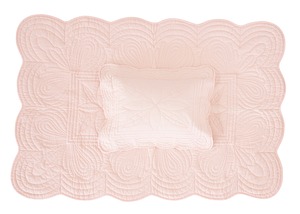 【即納】Bonne Mère / Scallop Edge Quilt Set "Shell"  プレイマット　キルティング