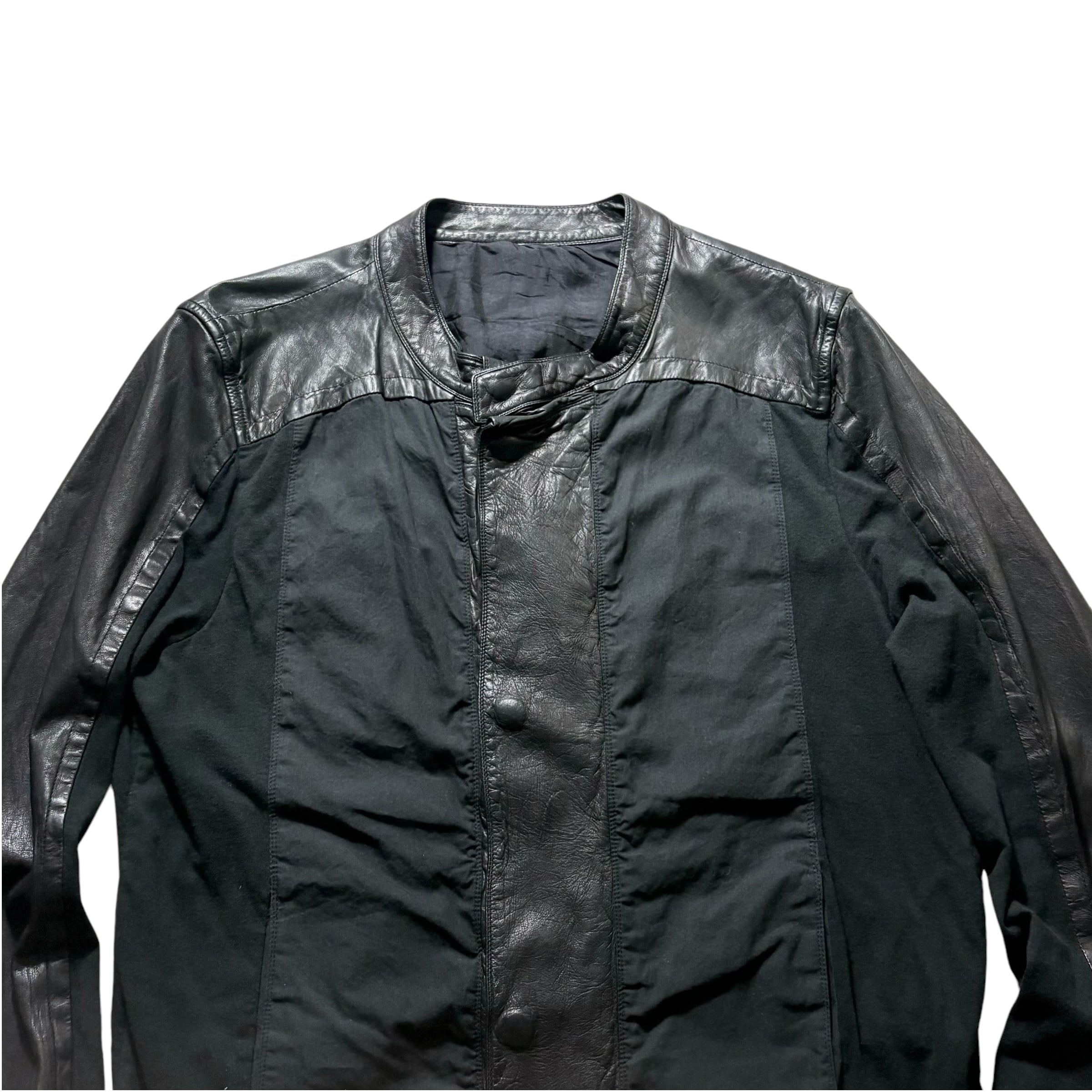 RICK OWENS leather switching riders jacket | NOIR ONLINE