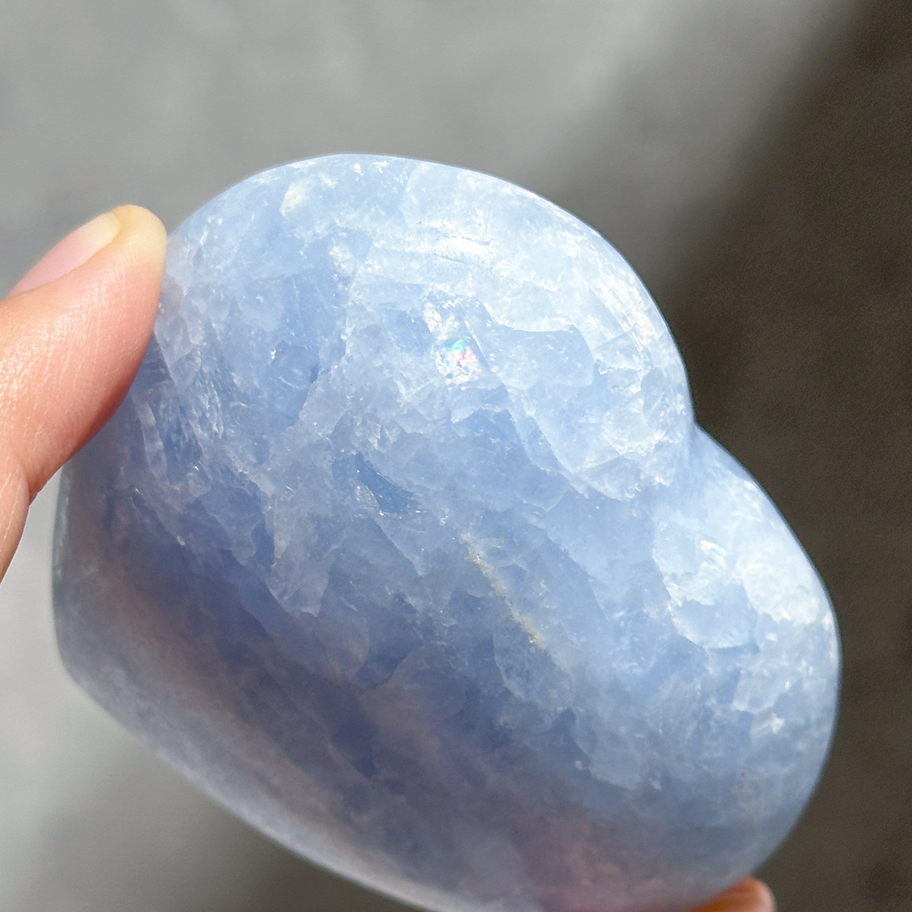 セレスタイト ハート13◇ Celestite ◇ 天然石・鉱物・パワーストーン