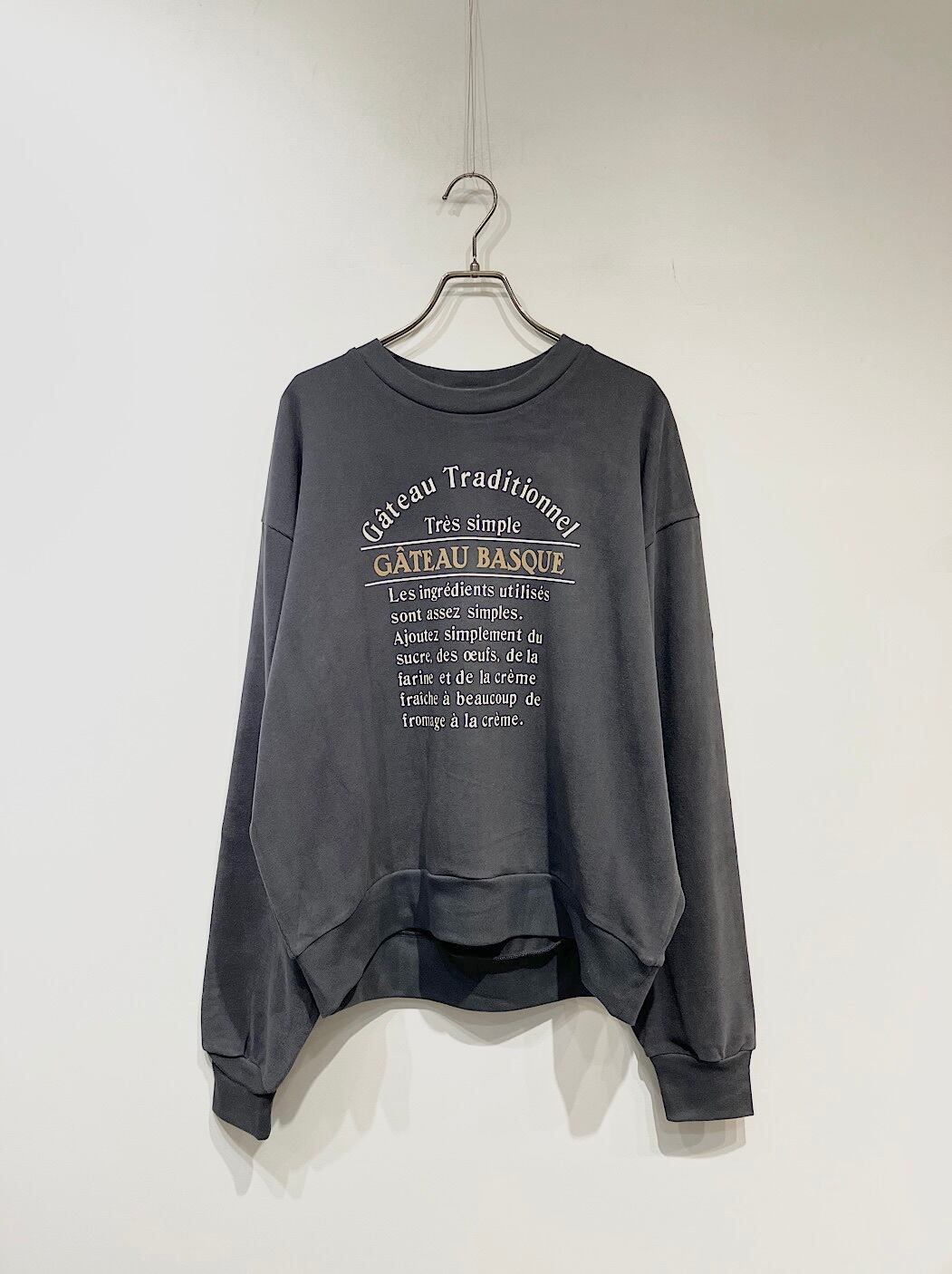 BLANC basque ロゴスウェット