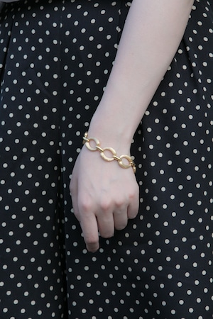 【Run Rabbit Run Vintage 】Gold circle bracelet