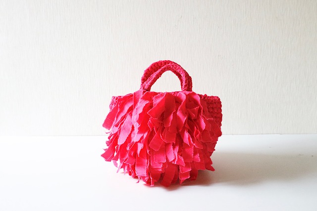 FRINGE TOTE BAG　MP　magenta