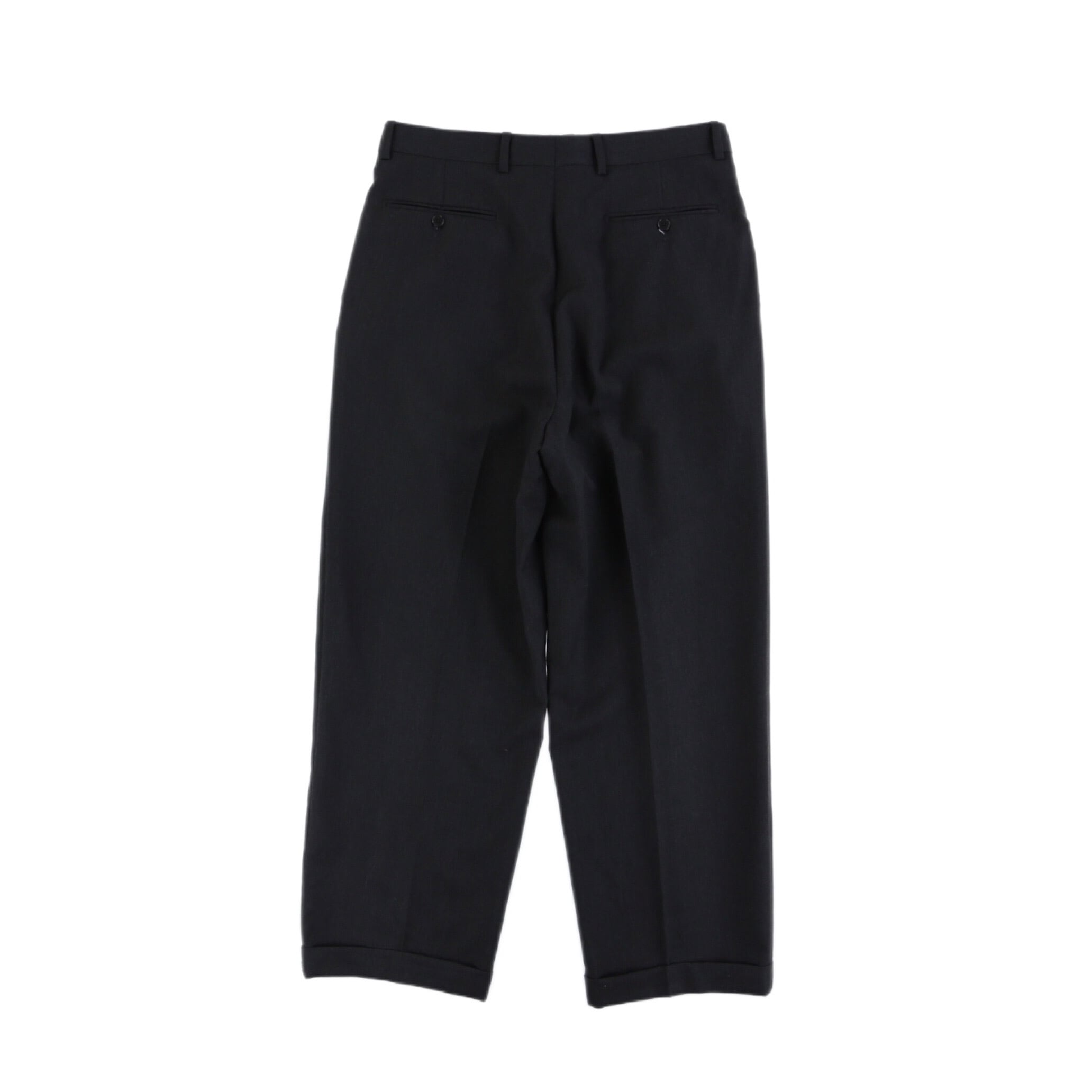 GIVENCHY ウールギャバジン 3タックワイドスラックス 名作【CO-3193】 | cv