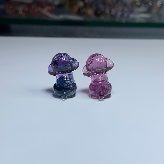 9.ペア☆可愛いフローライト･トイプードル