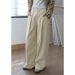tack wide long pants