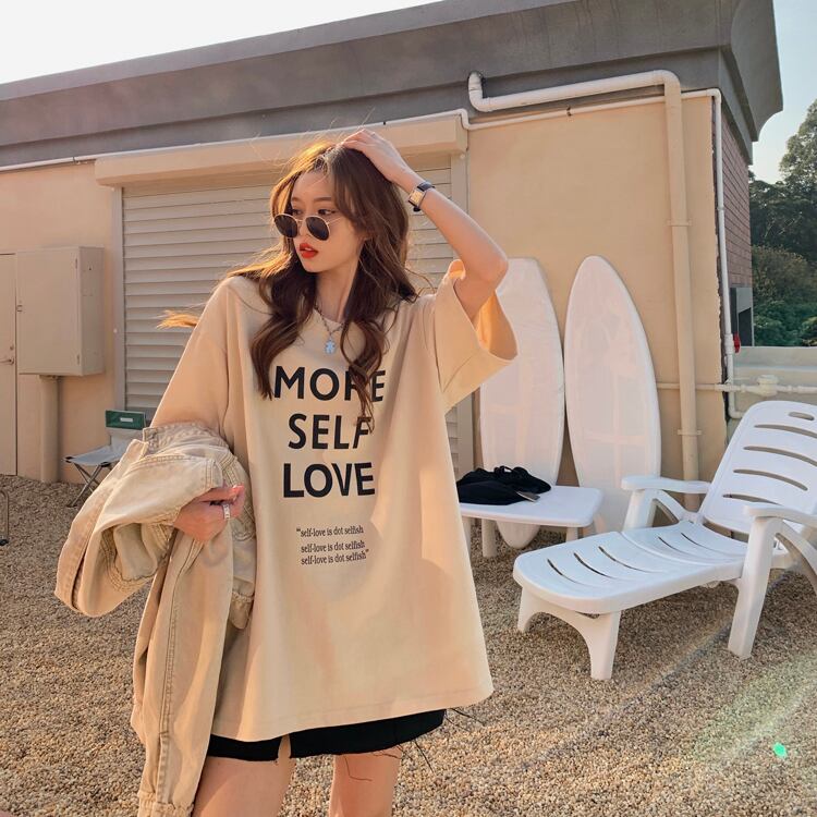 サマーカジュアルプリントルーズラウンドネックTシャツ 夏物 Oネック ドラファッションホール52197870882