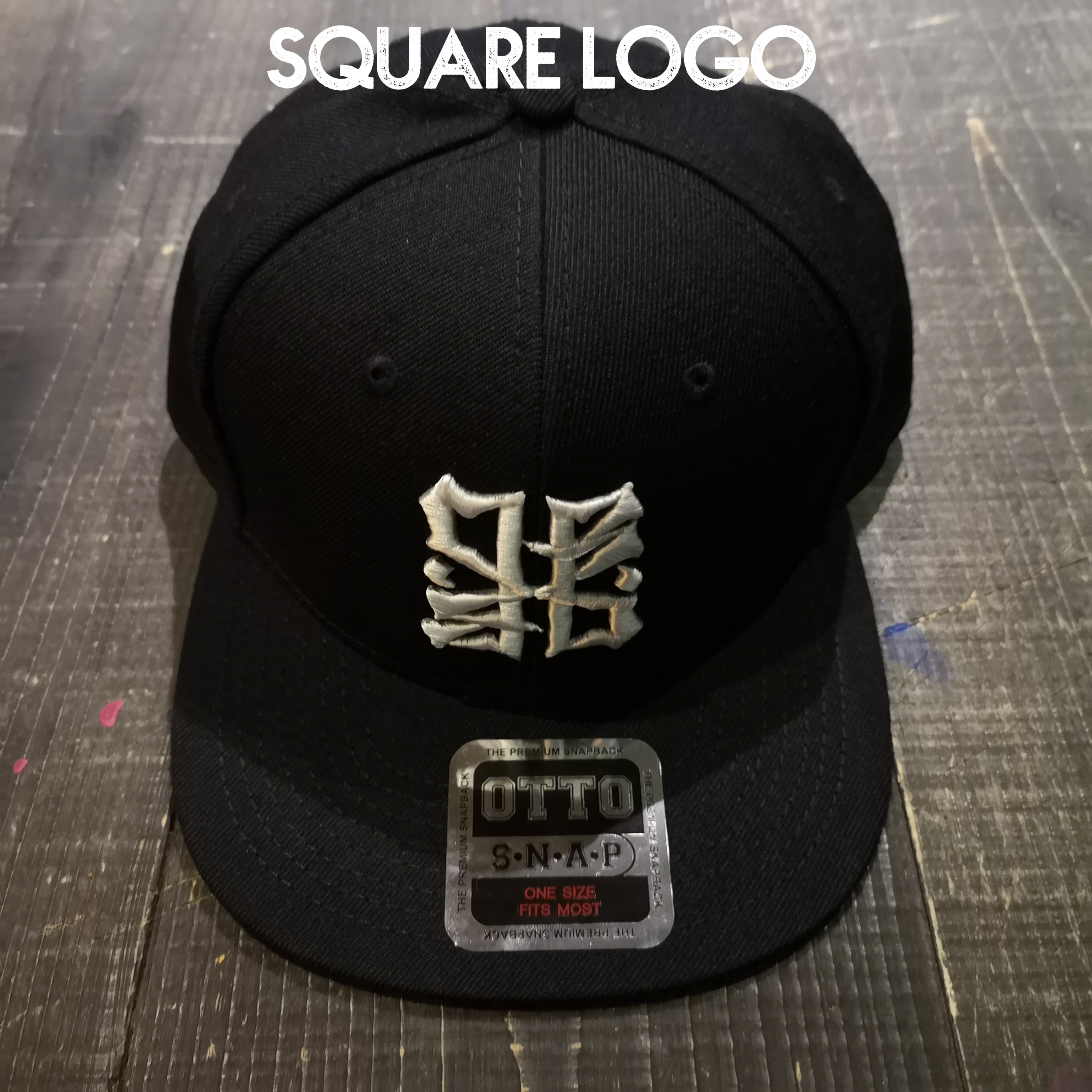 BLACK DALLAS SNAP BACK CAP/BLK Artwork by USUGROW