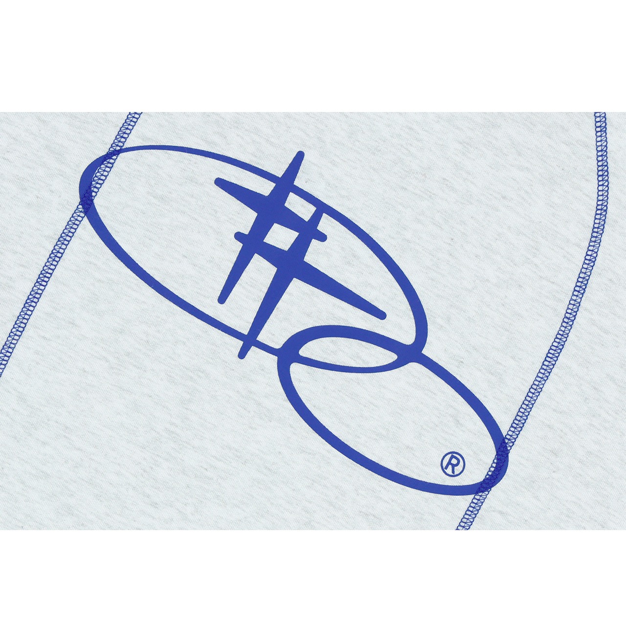 SHINING LOGO STITCH HOODIE_L.GRY