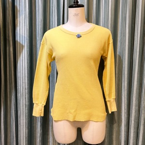 garment dye thermal yellow&blue rose