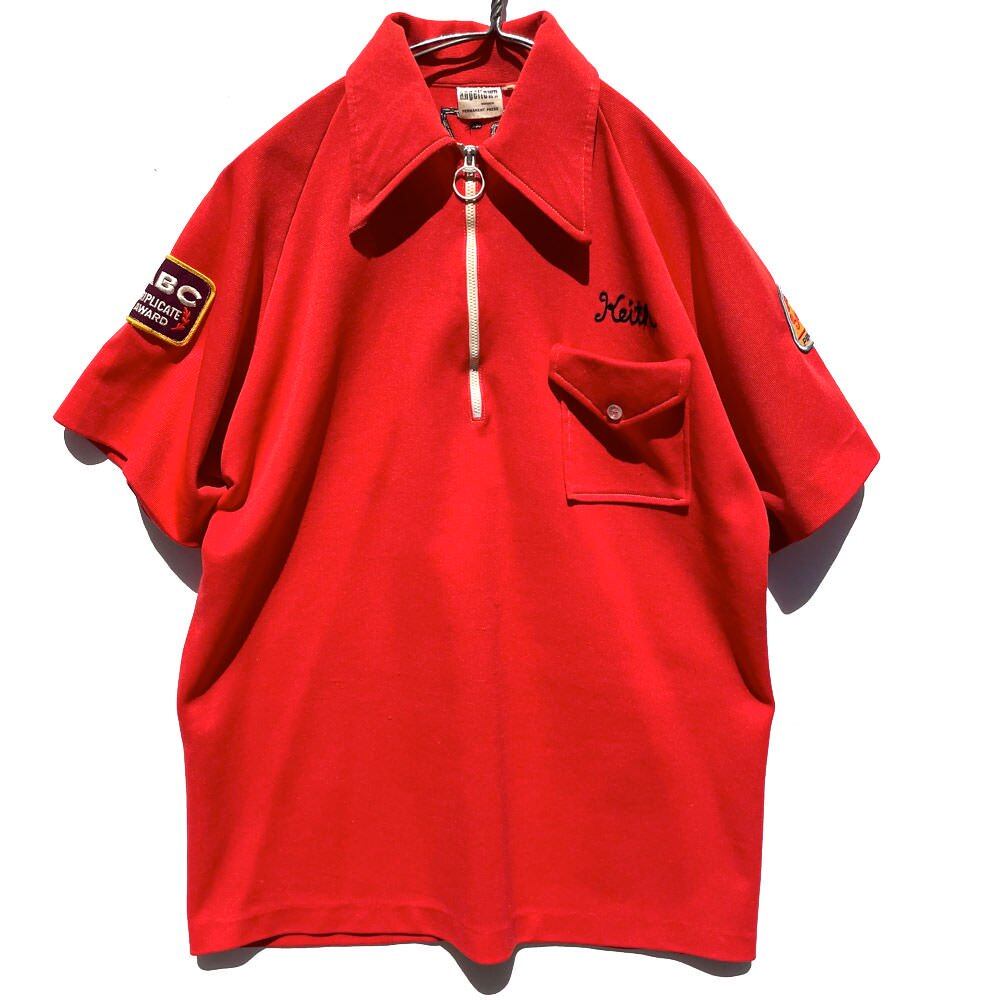ウェア・シャツ 1970s Angeltown Bowling Shirt Size M angeltown] vintage bowling shirt [1970s-] Vintage Bowling Shirt