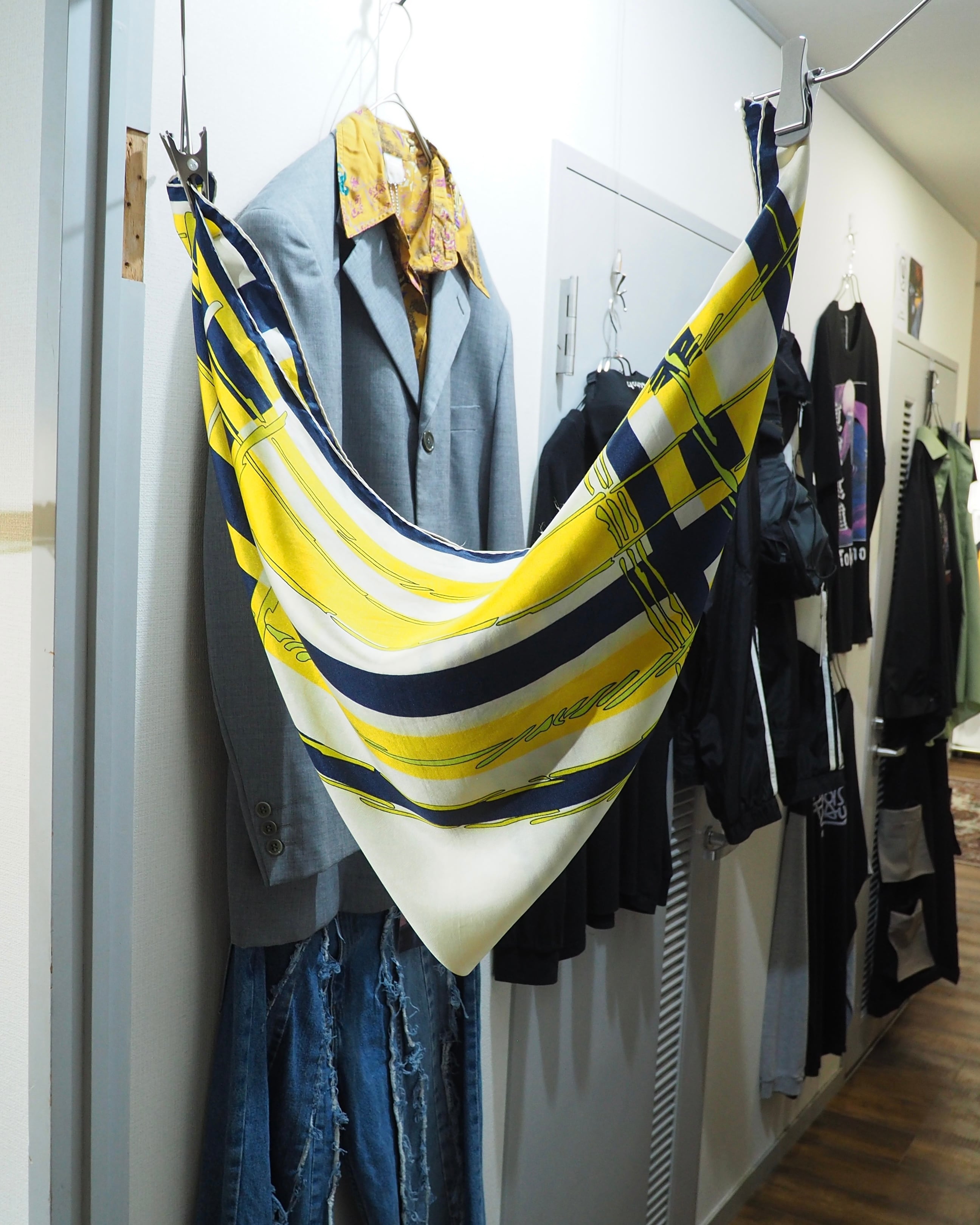 " Made in France " vintage silk scarf