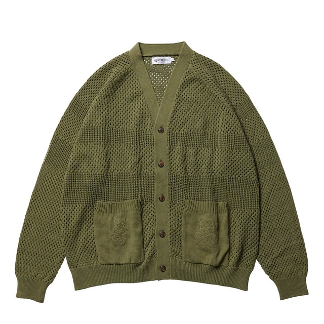 【EVISEN】CROCHET CARDIGAN - OLIVE