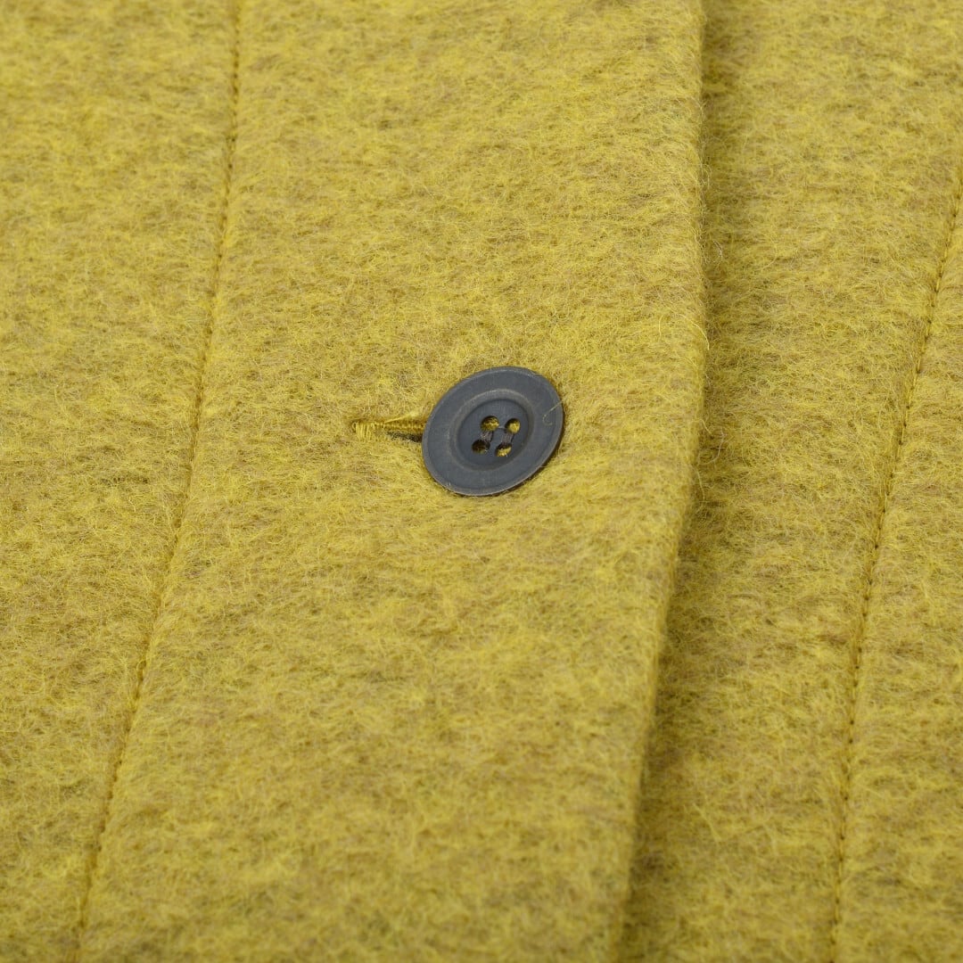 Fabrique en planete terre ファブリケアンプラネテール シェットランドウールコート・ターメリック