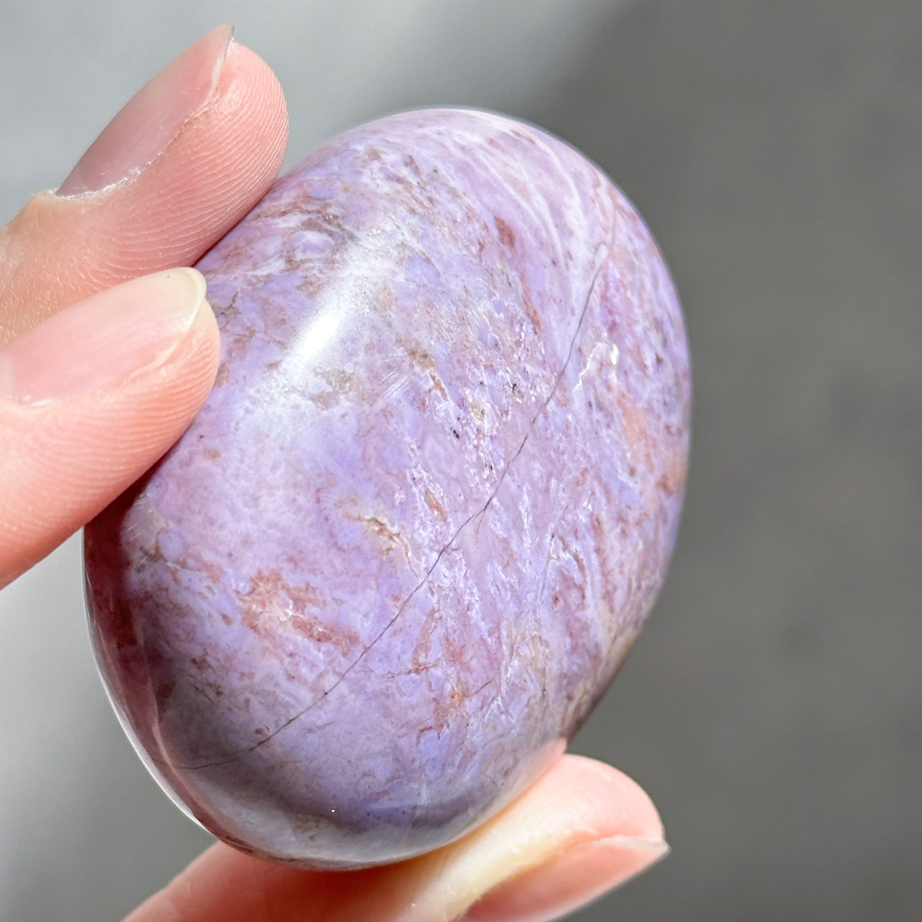 パープルジェイド パームストーン42◇Purpe Jade palm stone ◇天然石