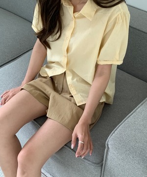 《即納商品》marshmallow shirt (ivory / blue / yellow / pink )