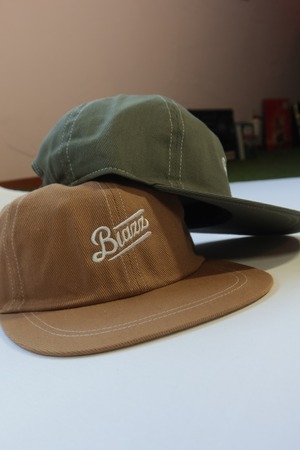 LOGO WHITE Needle Work Light Weight Cap [BROWN]