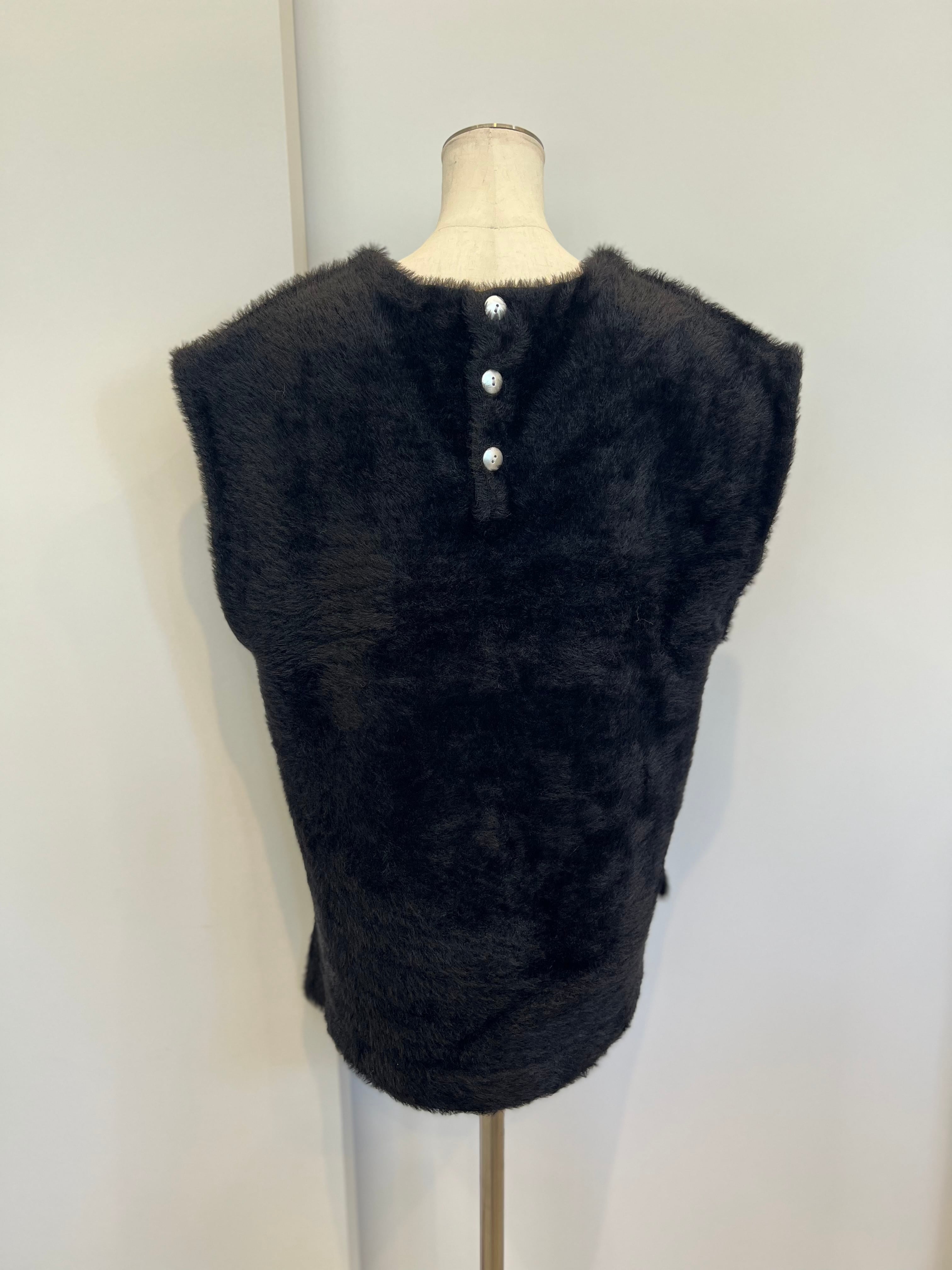 【SELECT】フェザーヤーンＶネックベスト　29-0435