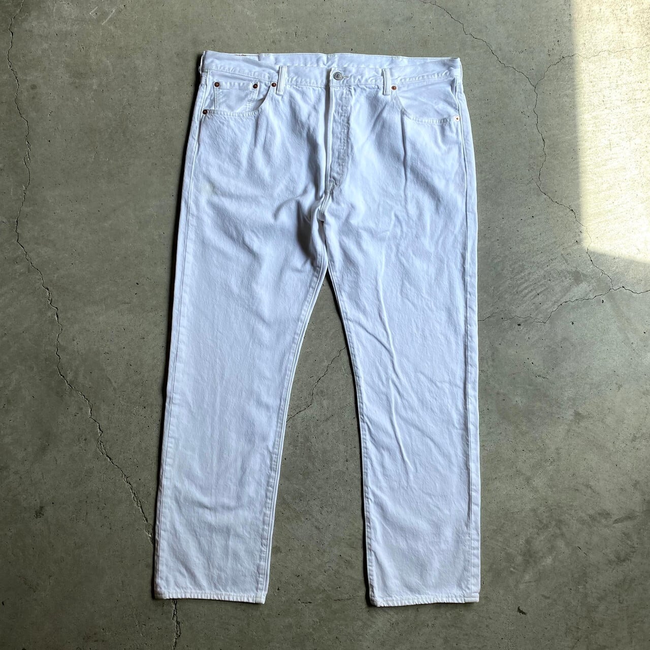 ビッグサイズ Levi S リーバイス 501 ストレート ホワイトデニムパンツ メンズw40 古着 白 デニムパンツ Cave 古着屋 公式 古着通販サイト