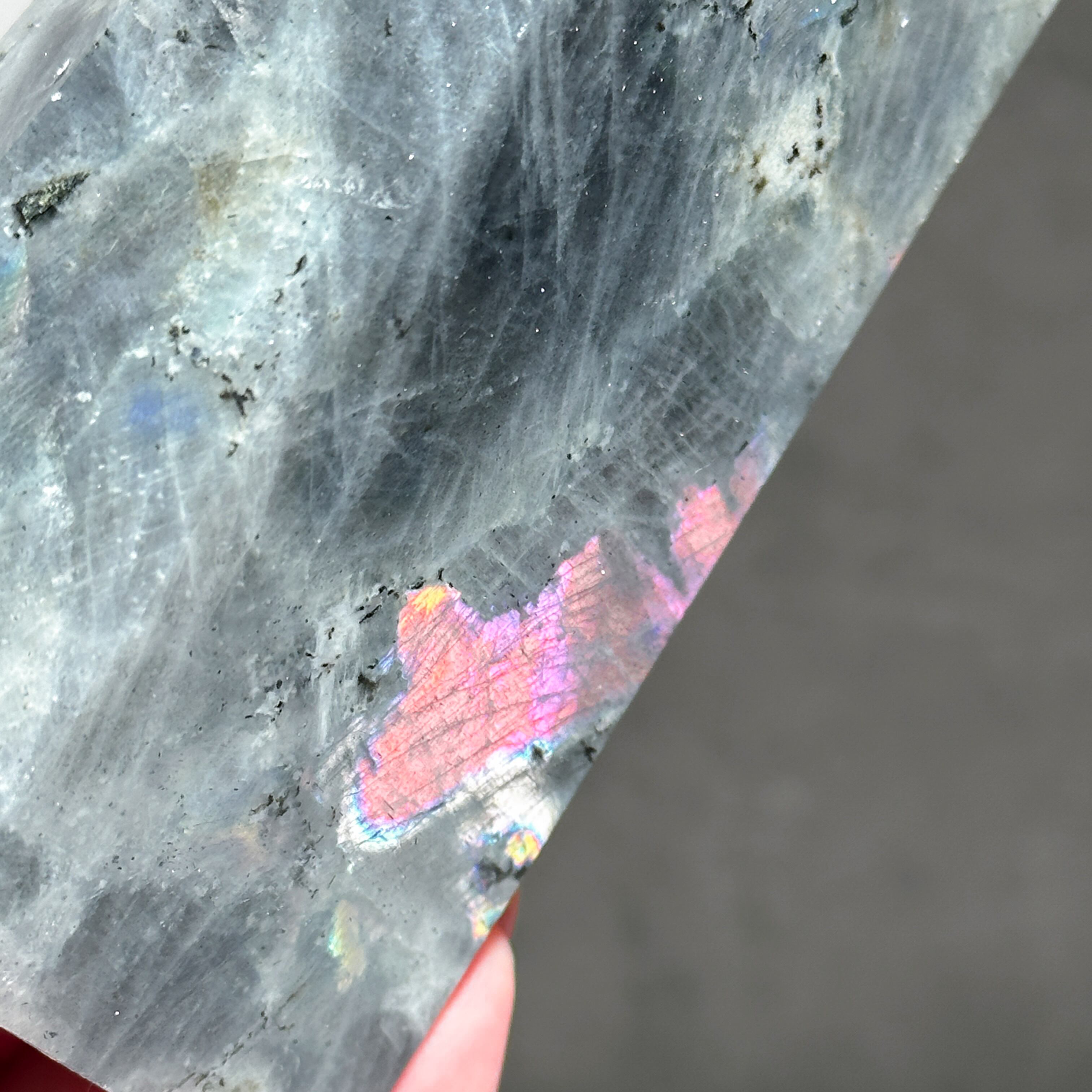 グレーのラブラドライト タワー11◇ Labradorite ◇天然石・鉱物