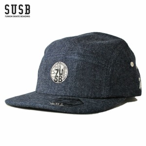 セブンユニオン スケートボーディング 7USB 7UNION キャンプキャップ ストラップバック 帽子 メンズ レディース デニム フリーサイズ 7IAVW-005B