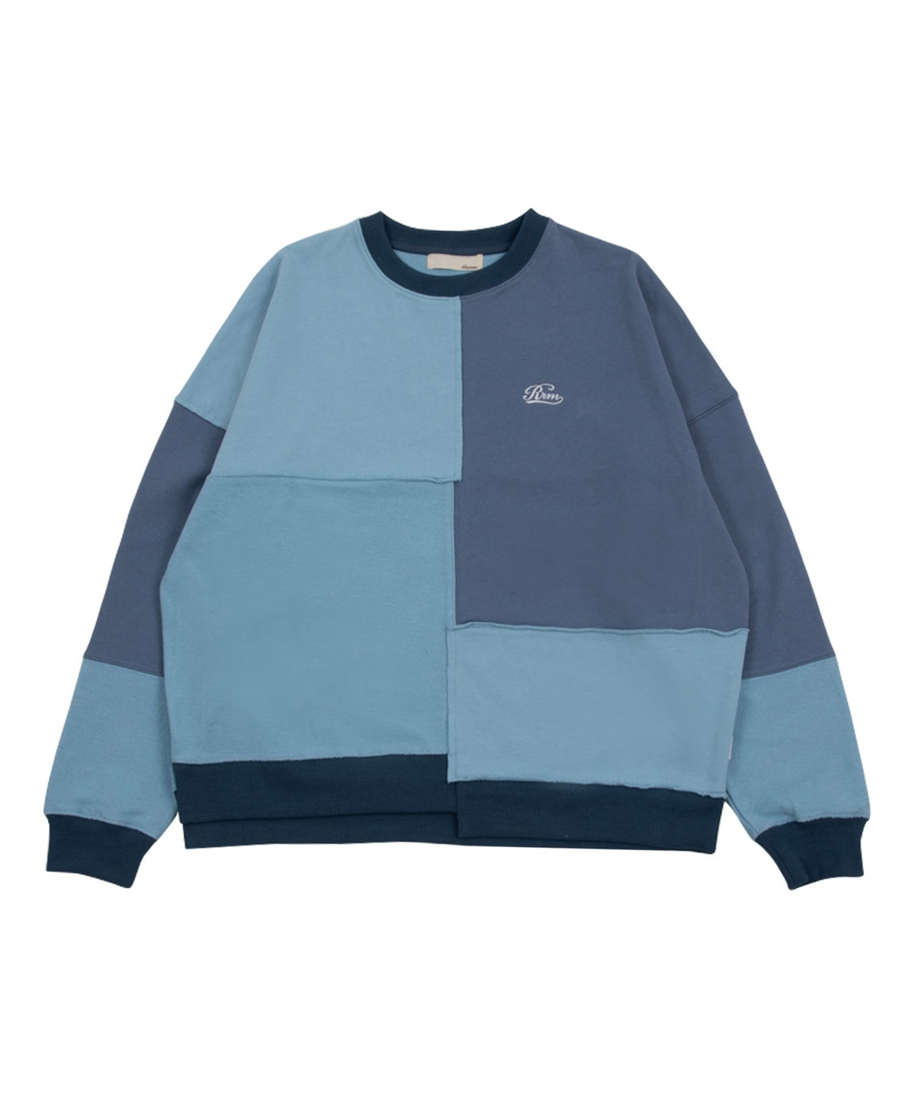 【#Re:room】COLOR PATCHWORK SWEAT BIG TRAINER［REC730］