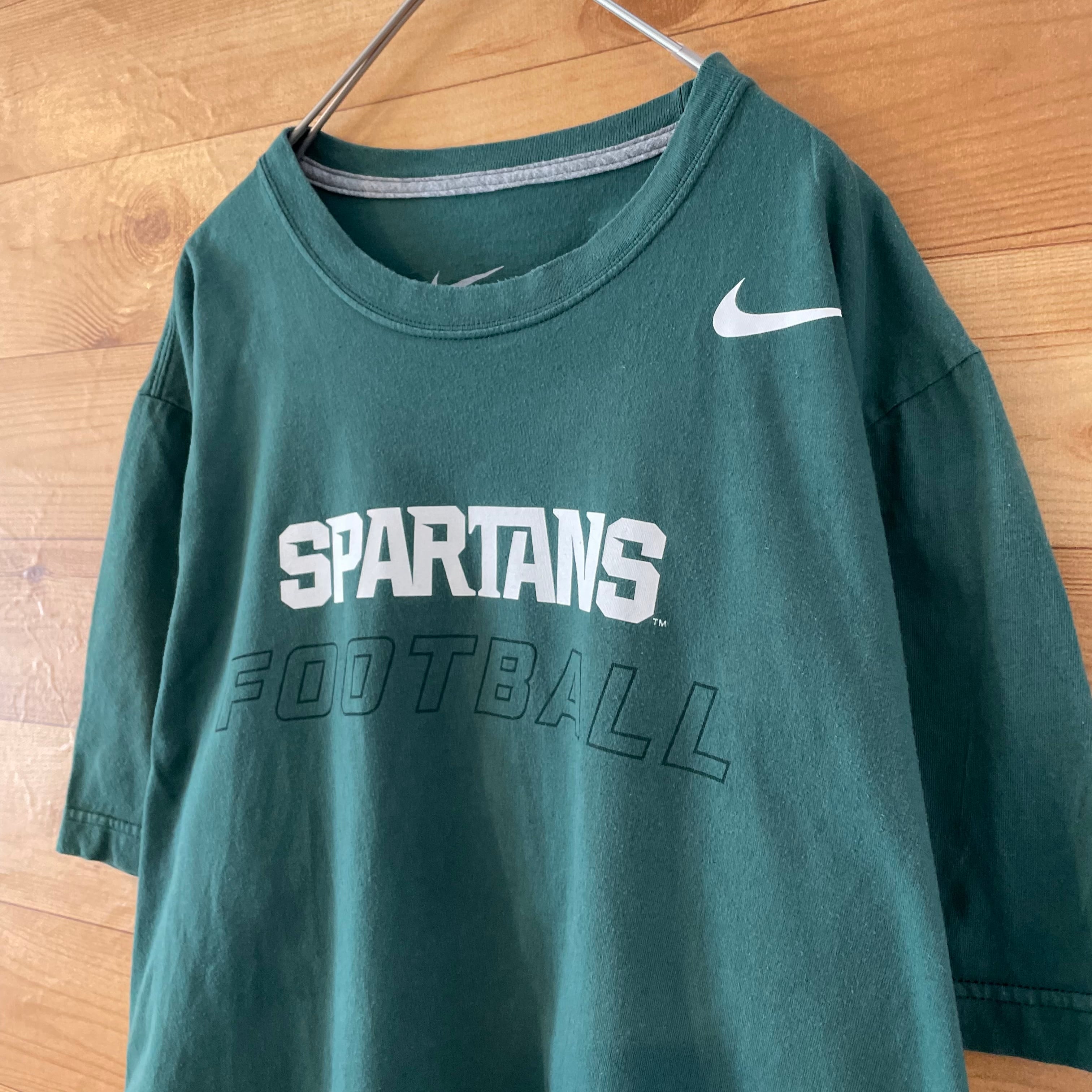 NIKE】カレッジ ミシガン州立大学 ロゴ プリント Tシャツ フットボール ...