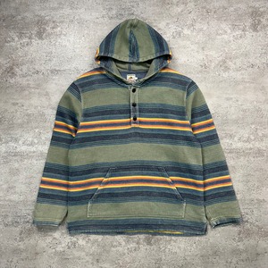 SURF PENDLETON HENLEY NECK STRIPED HOODIE SIZE L (USED)