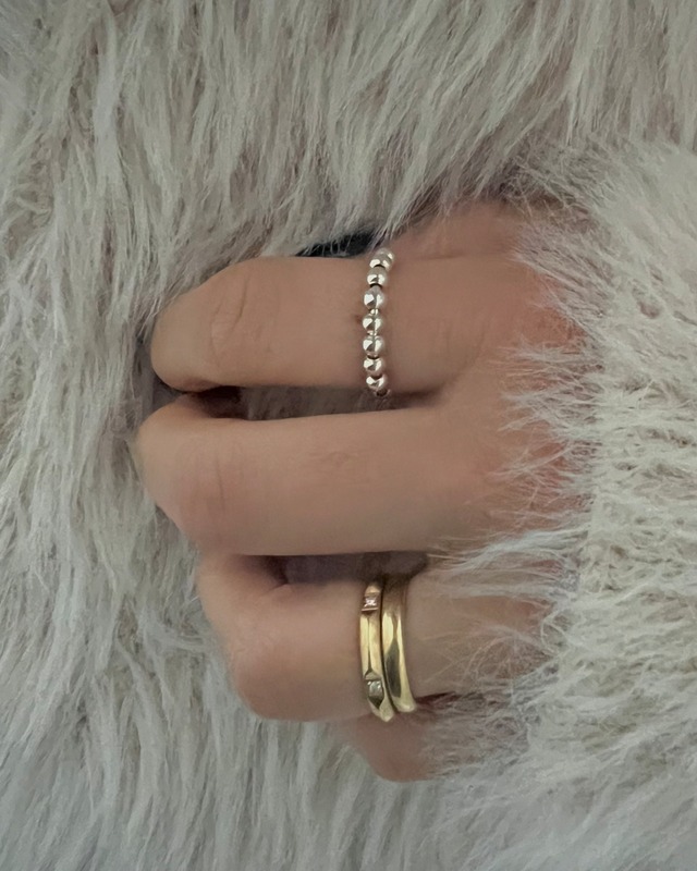 S925 Plane ball ring (R195)