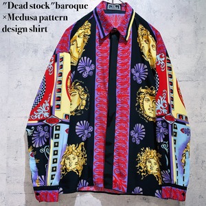 "Dead stock"baroque×Medusa pattern design shirt