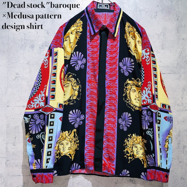 "Dead stock"baroque×Medusa pattern design shirt