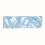 リバーシブル半幅帯 ［水の音色］マーブル×ドット花火柄