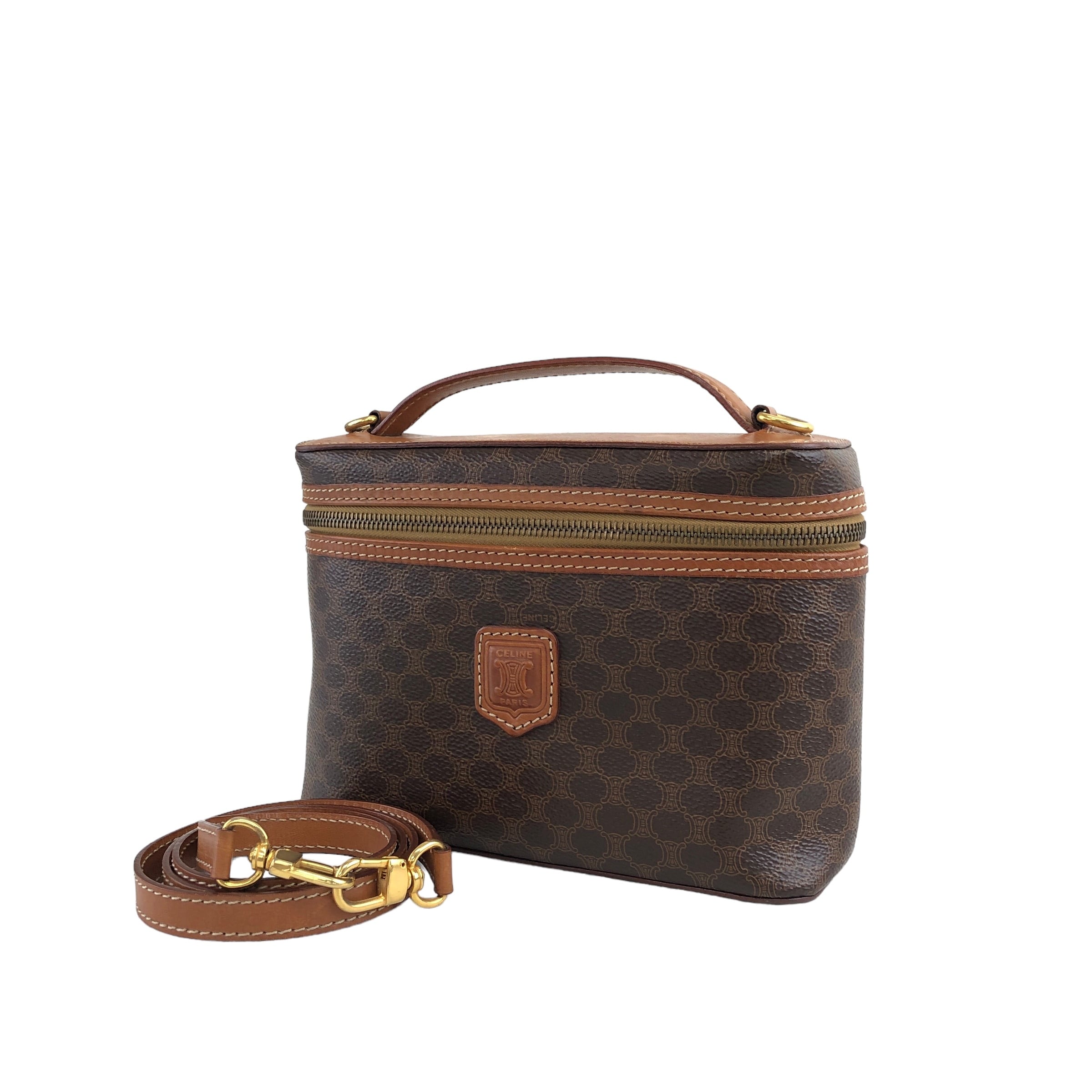 CELINE セリーヌ マカダム ショルダーバッグ ブラウン ブラゾン CELINE セリーヌ マカダム ショルダーバッグ ブラウン ブラゾン