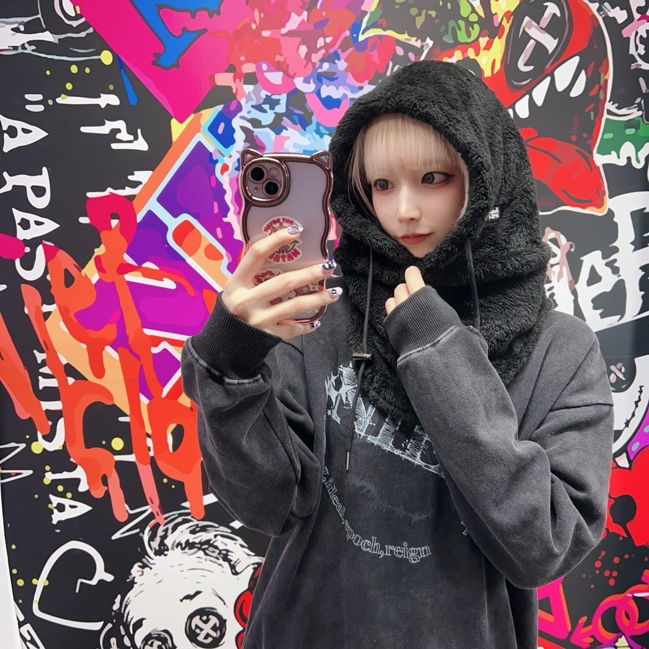 防寒もこもこ2WAYバラクラバ【BLACK】 | NIER CLOTHING