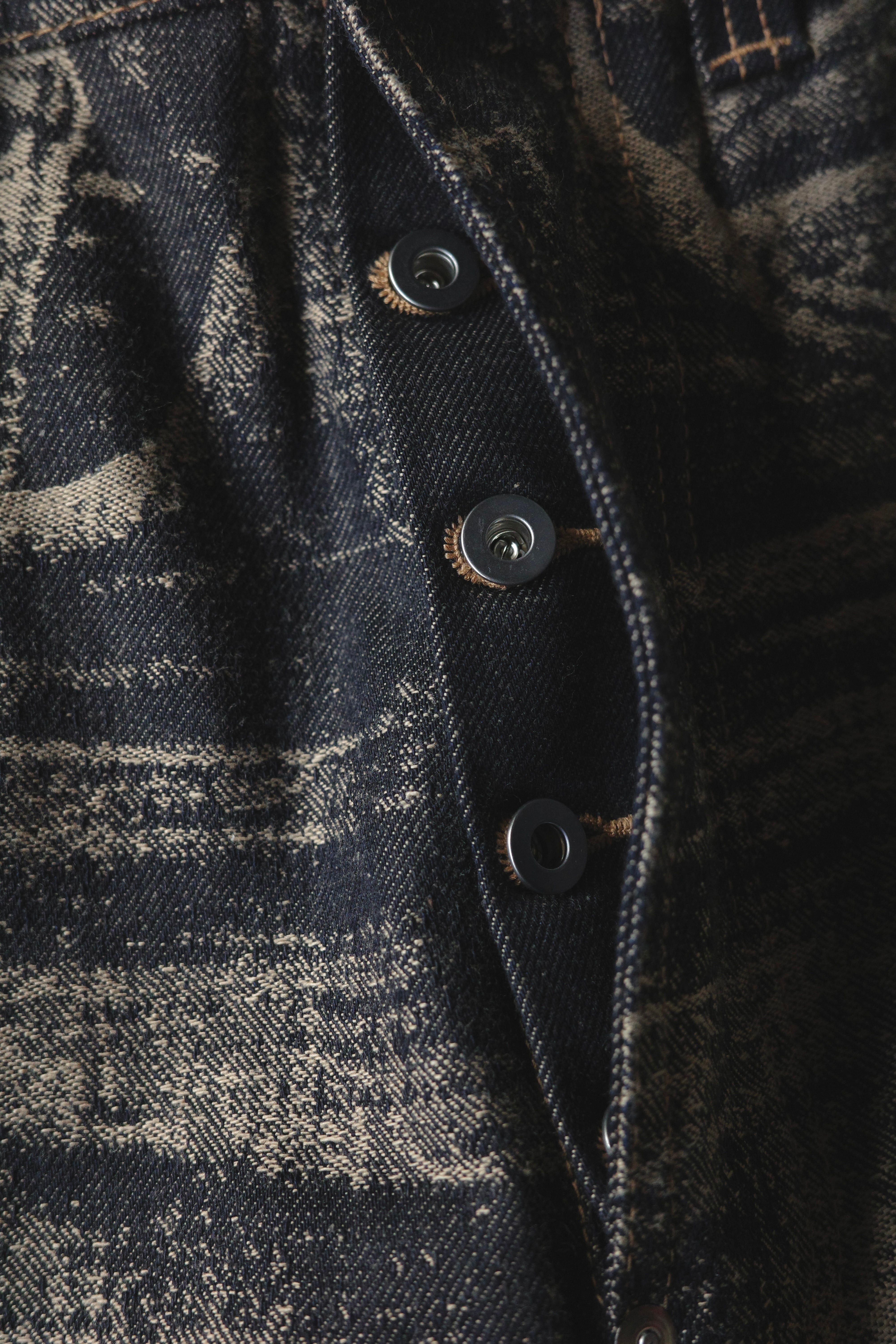 daisuke tanabe【x-ray jacuard denim trouser -black-】 | lloomm