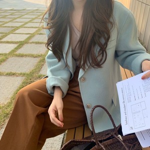 韓国風、おしゃれコート　A01375