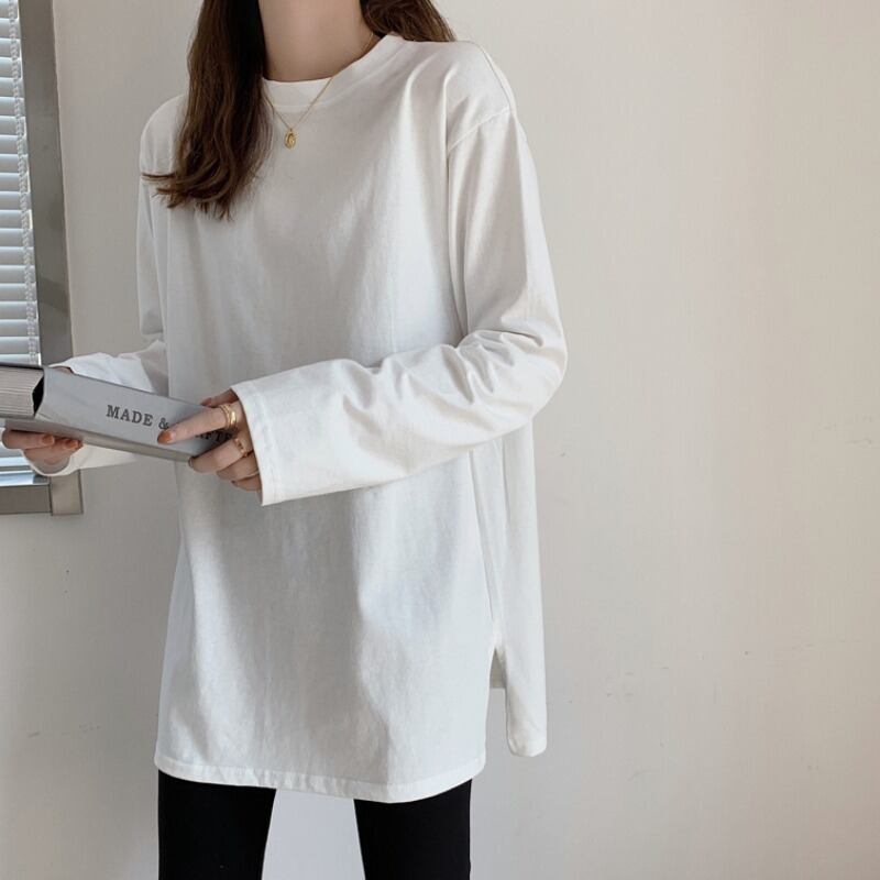 Tシャツ シャツ スプリングサマールーズホワイトトップス ロング 春物 夏物 1号婦人22266159012